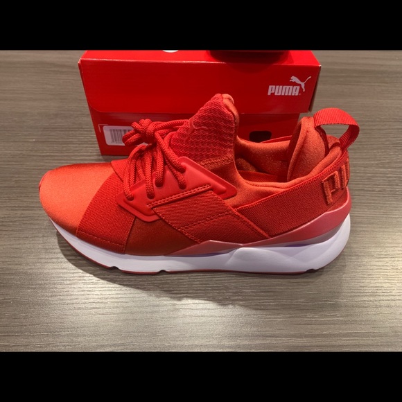 puma muse satin red